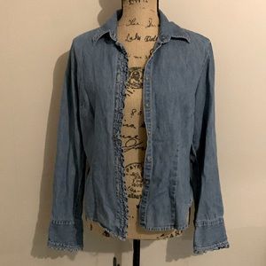 StJohn’s Bay Denim Blouse